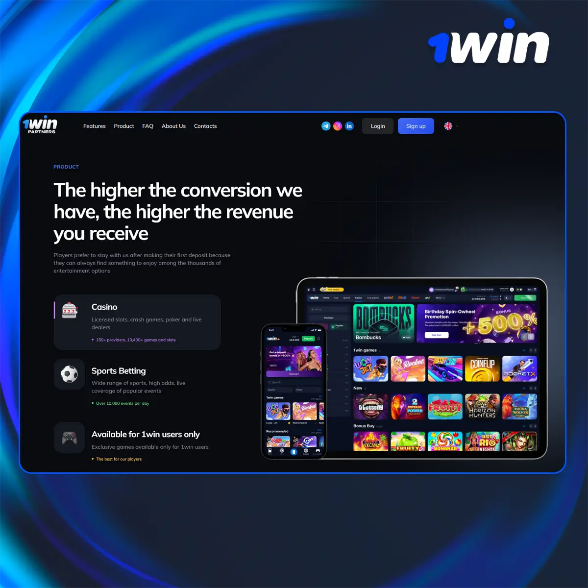 1Win’s products