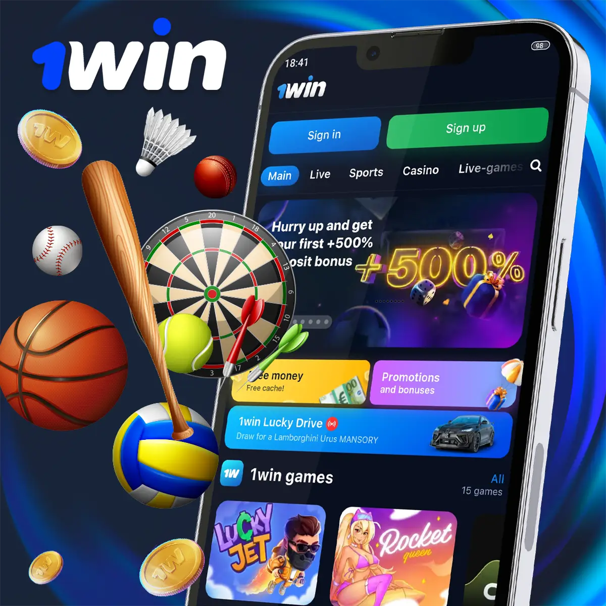 1Win mobile version